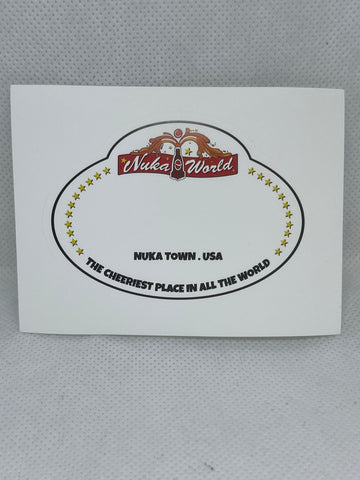 Nuka World Employee badge Vinyl Sticker