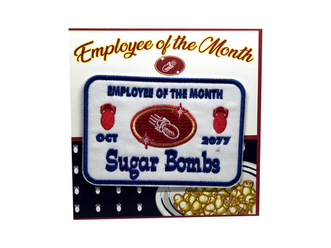 Sugar Bombs Employee of the Month Embroidered Patch