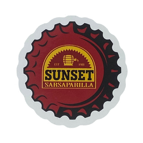 Sunset Sarsaparilla Vinyl Sticker