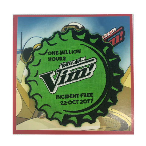 Vim Refresh Embroidered Patch